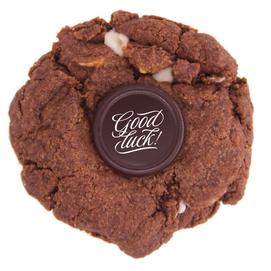 Vegan Gluten Free Triple Chocolate Message Cookie