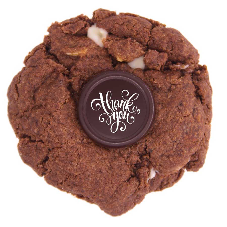 Vegan Gluten Free Triple Chocolate Message Cookie
