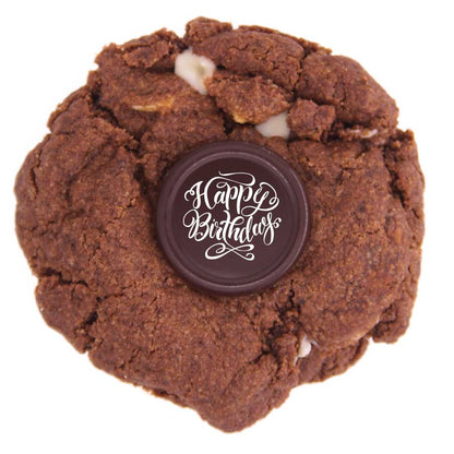 Vegan Gluten Free Triple Chocolate Message Cookie
