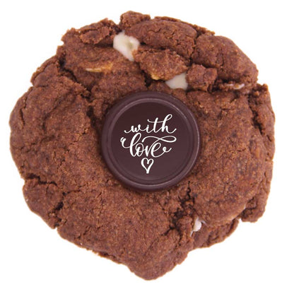Vegan Gluten Free Triple Chocolate Message Cookie
