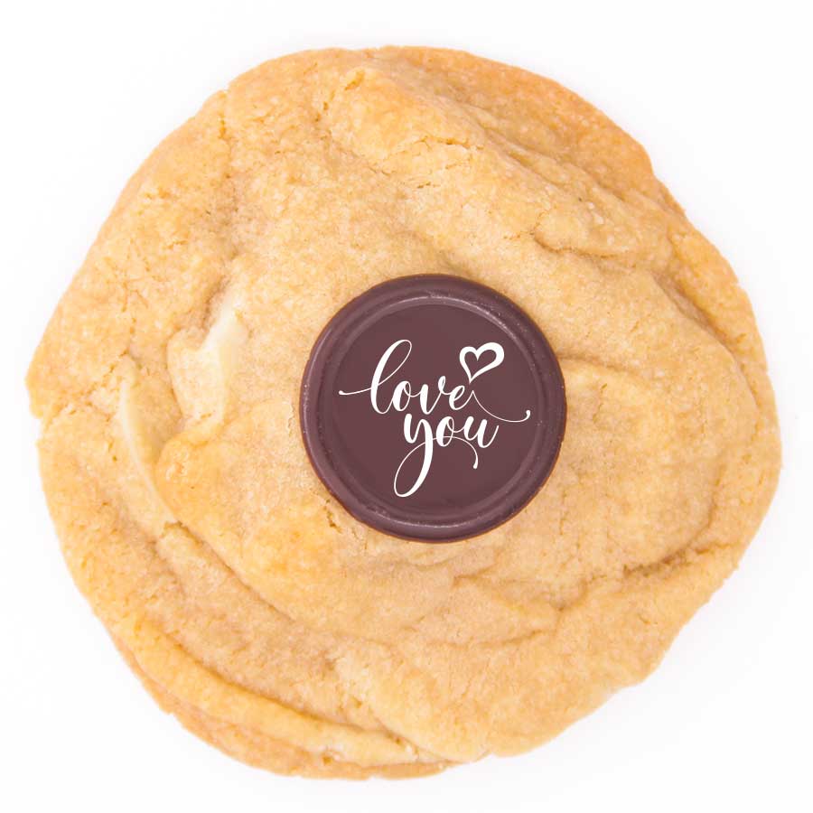 Vegan Dairy Free White Chocolate Message Cookie