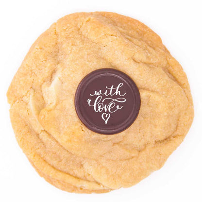 Vegan Dairy Free White Chocolate Message Cookie