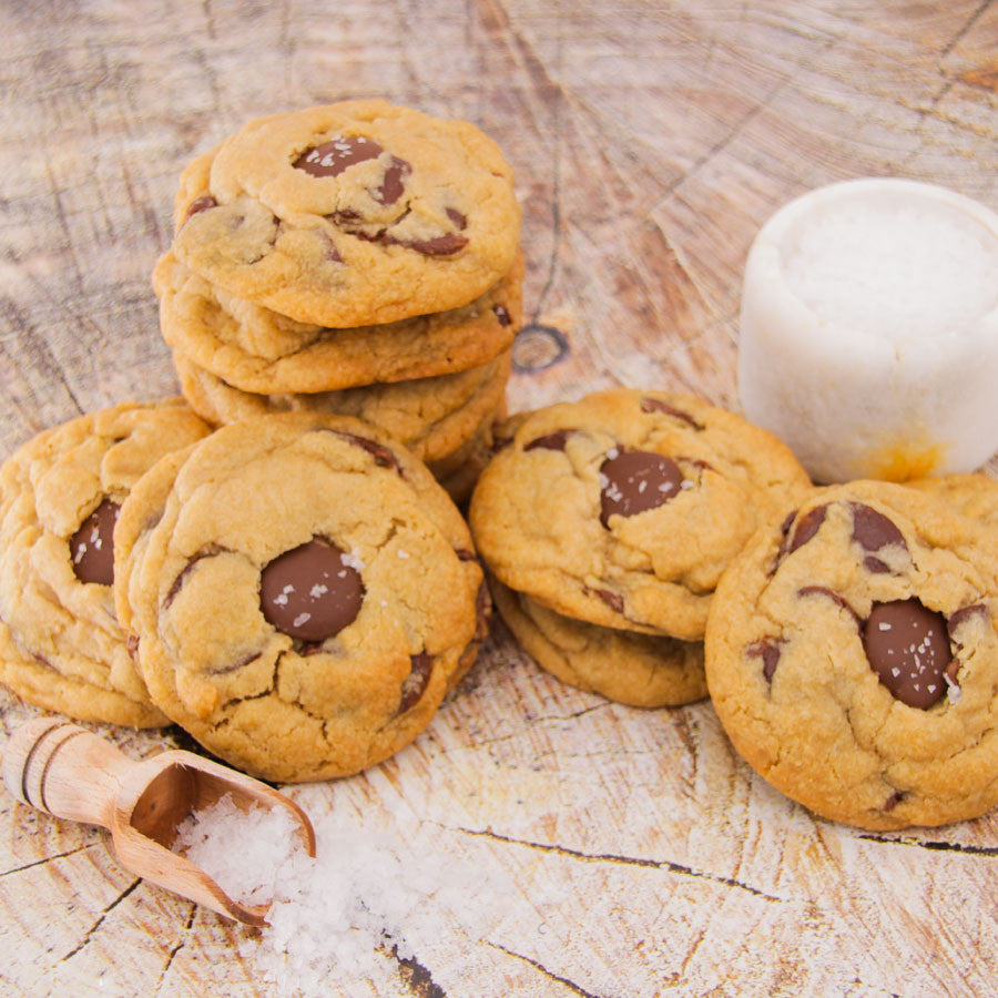 dairy free milk and sea salt cookie