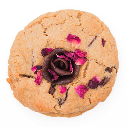 Vegan Gluten Free Chocolate Cookie with Chocolate Rose