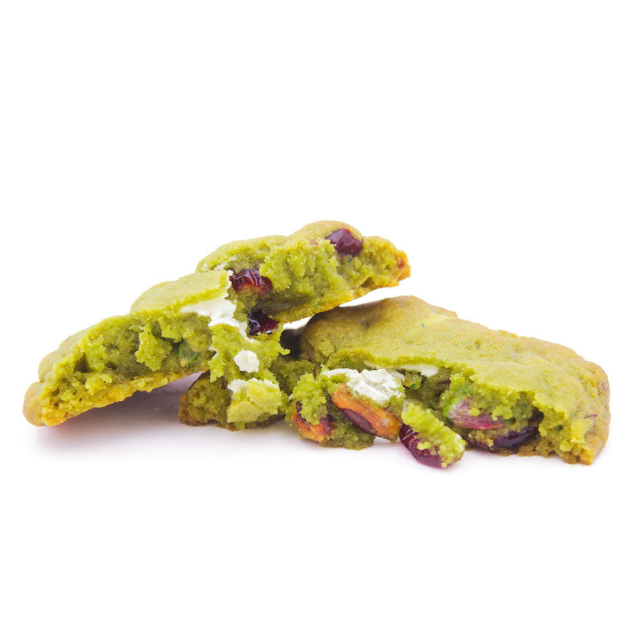 Zombie Nuts - pistachio, cranberry and white chocolate halloween cookie